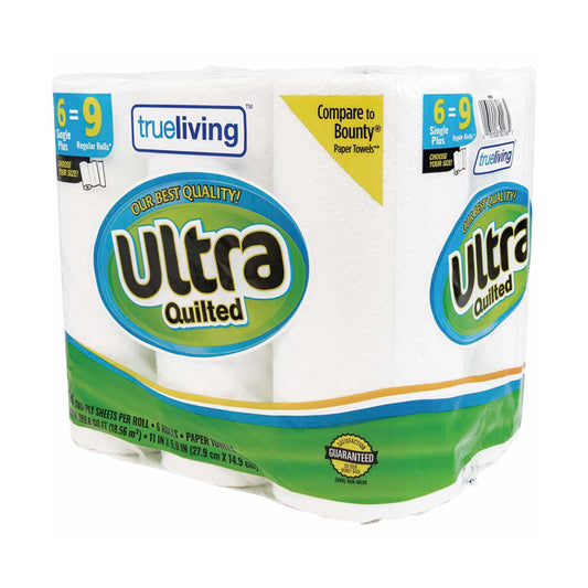 True Living Ultra Quilted Paper Towels, 6 ct