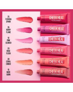 Maybelline Cheek Heat Gel-Cream Blush, Face Makeup - Nude Burn