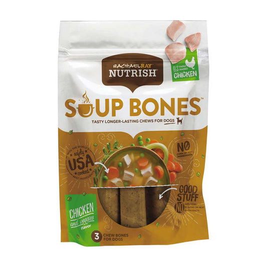 Rachael Ray Nutrish Soup Bones, Chicken & Veggies Flavor, 3 ct