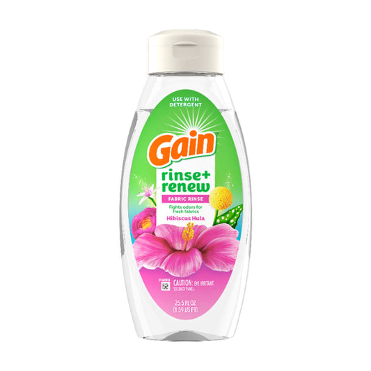 Gain Rinse and Renew Fabric Softener Rinse, Hibiscus Hula Scent - 25.5 fl oz