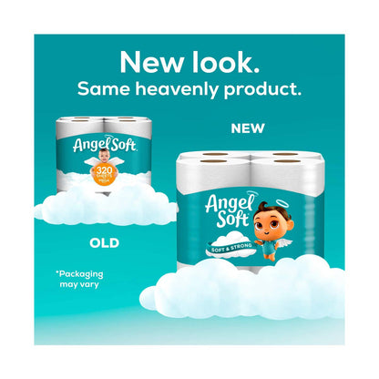 Angel Soft Toilet Paper Mega Rolls, 16 ct