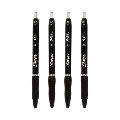 Sharpie S Gel Pens, Black, Pack of 4
