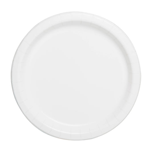 7" White Paper Plates, 16 ct