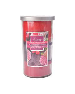 True Living Candle Juicy Raspberry, 17 oz