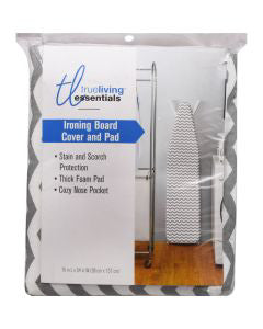 True Living Essentials Ironing Board Cover & Pad, 15 x 54 inches