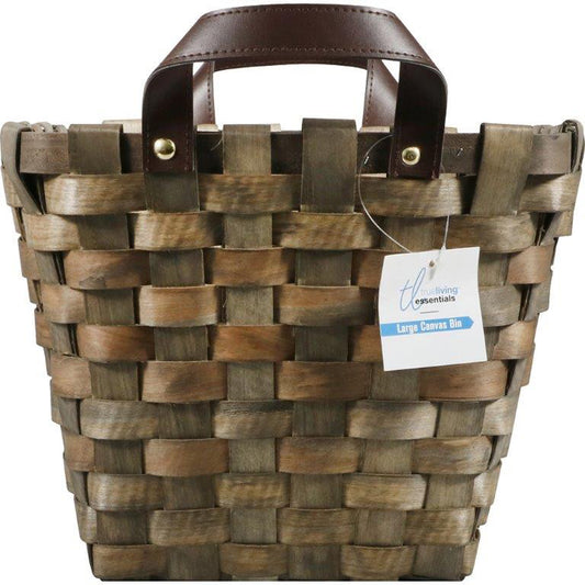 True Living Essentials Large Tobacco Basket, 1 count