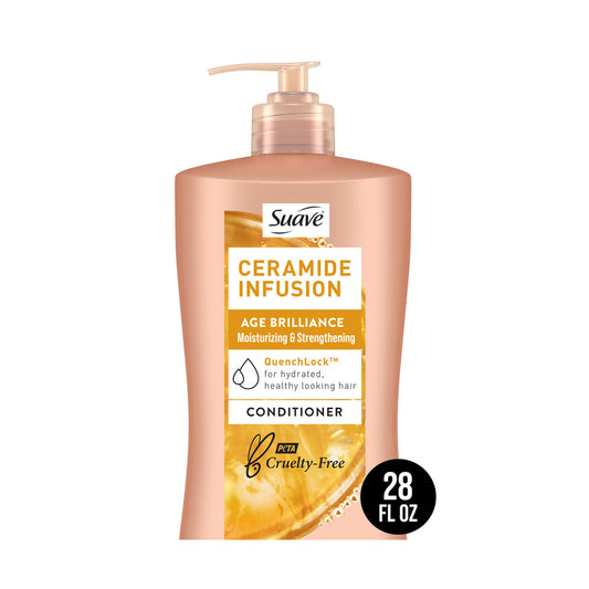 Suave Ceramide Infusion Age Brilliance Conditioner, 28 fl oz