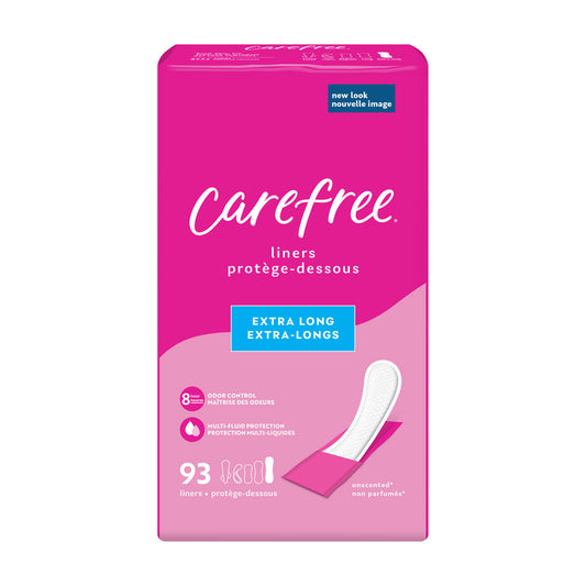 Carefree Acti-Fresh Thin Panty Liners - Extra Long, 93 ct