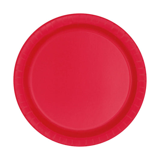 9" Ruby Red Party Plates, 16 ct