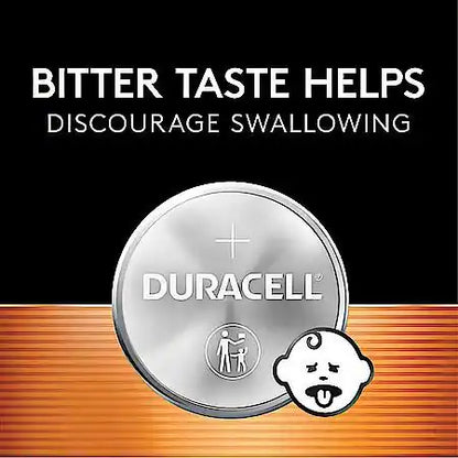 2032 Lithium Coin Battery: Bitter Coating Discourages Swallowing, 1 Pack