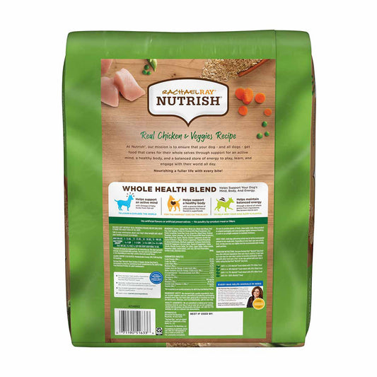 Rachael Ray Nutrish Dish Real Chicken & Veggies Recipe Dry Dog Food, 14 lb. Bag (Packaging May Vary)