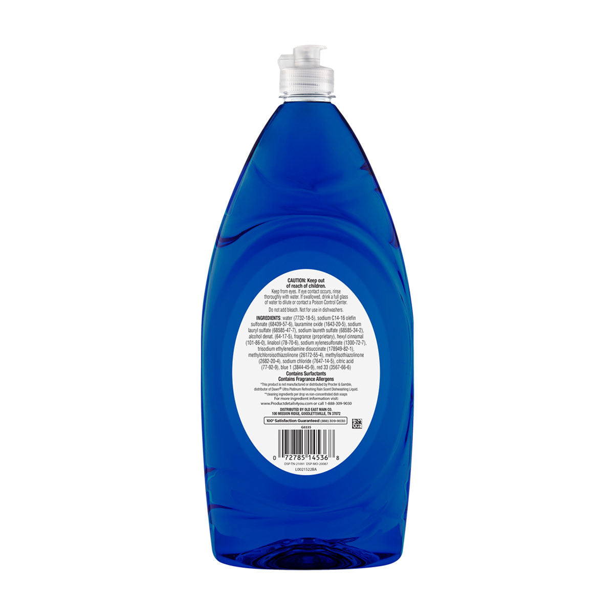 True Living Diamond Dishwashing Liquid Soap, Rain Scent, 38 fl oz