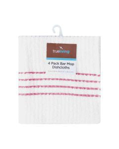 True Living Bar Mop Dishcloth, 4 ct