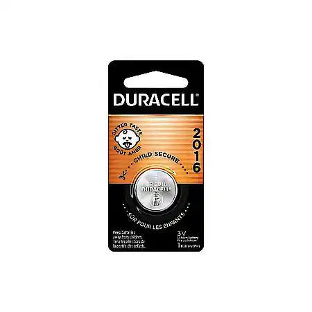 2016 Lithium Coin Battery: Bitter Coating Discourages Swallowing, 1 Pack