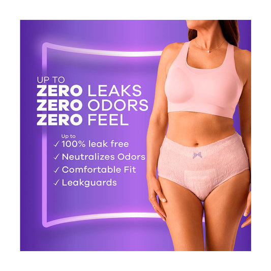 Always Discreet Incontinence Underwear for Women, S/M (2-14), 19 ct