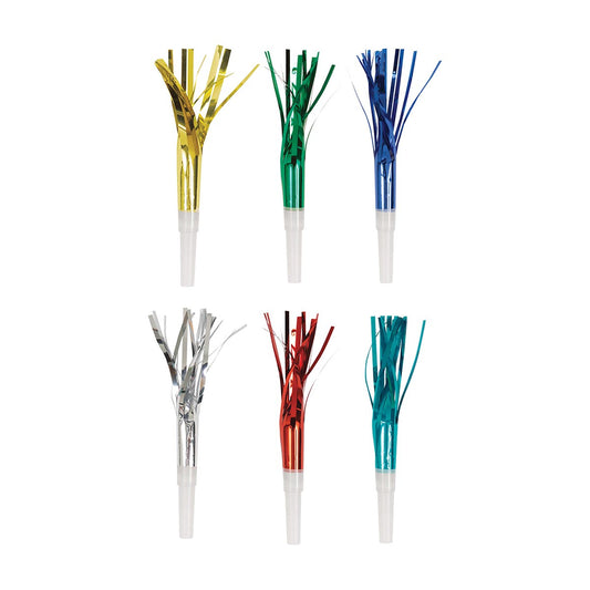 321 Party! Foil Fringed Party Squawkers, 8 ct