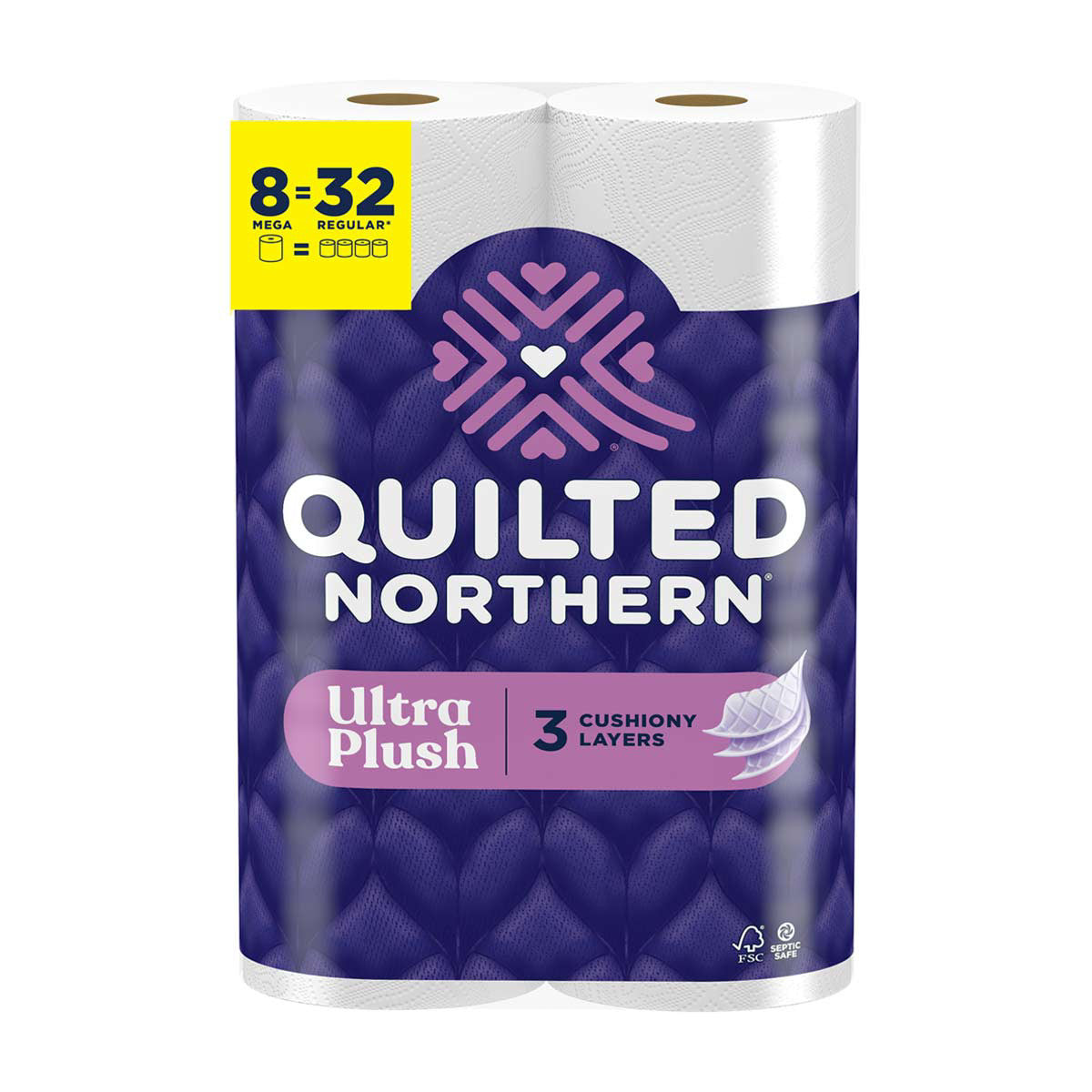 Quilted Northern Ultra Plush Toilet Paper, Mega Rolls, 8 pk