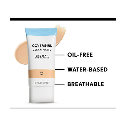 CoverGirl Clean Matte BB Cream, 530 Light/Medium, 1 fl oz