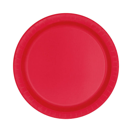 321 Party! Ruby Red Plates, 9 in - 16 ct