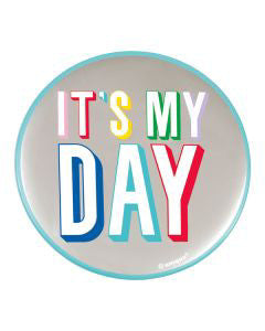 321 Party! Bright & Cheerful Birthday Badge