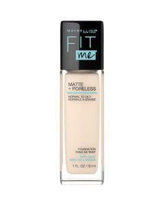 Maybelline Fit Me Matte + Poreless Liquid Foundation Makeup - Porcelain