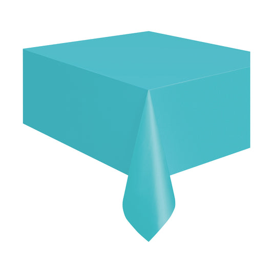 321 Party! Plastic Teal Tablecloth, 54" x 108"