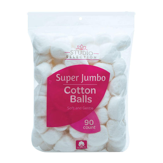 Studio Selection Super Jumbo Cotton Balls, 90 Count