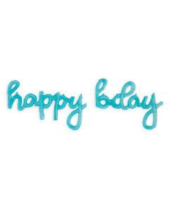 321 Party! Clear Plastic Jelly "Happy Birthday" Balloon Banner, 2 pc - Assorted