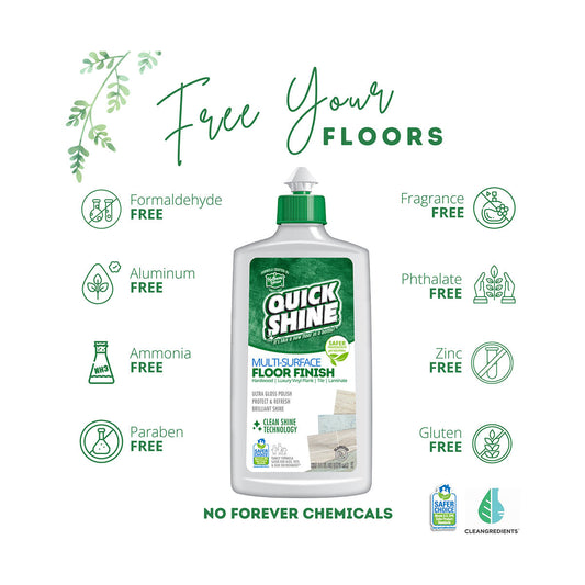 Quick Shine Multi-Surface Floor Finish, 16 fl oz