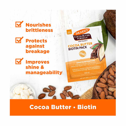 Palmer's Cocoa Butter Formula with Vitamin E Biotin Pack, 2.1 oz