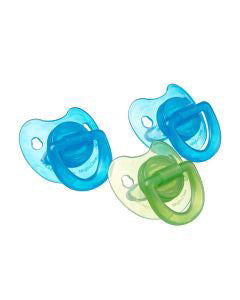 Swiggles Pacifiers - Blue & Green, 3 ct