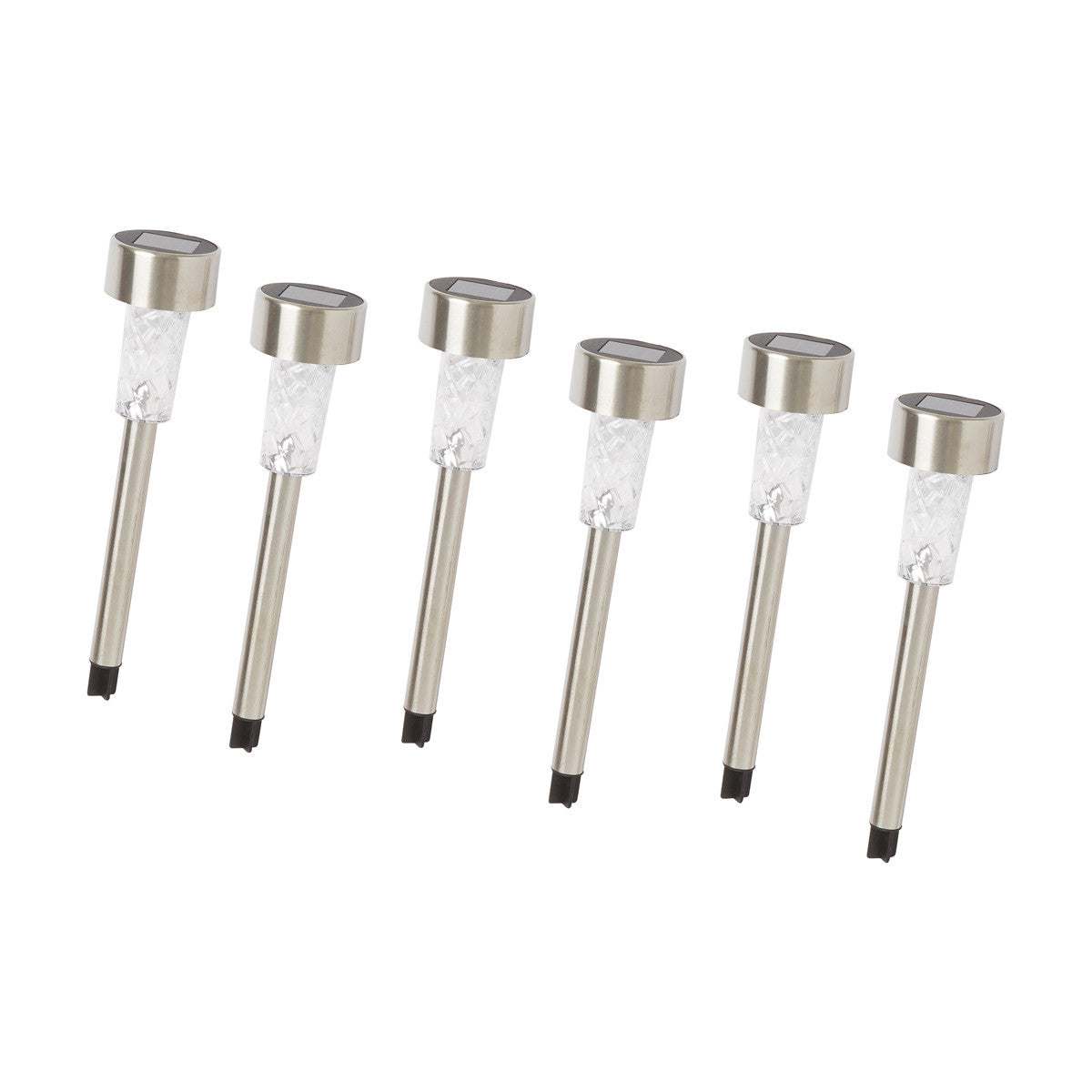 True Living Outdoor Metal Solar Stakes, 6 pcs
