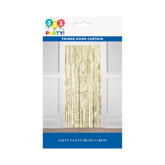 Gold Fringe Door Curtain