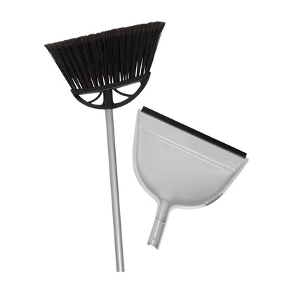 True Living Angle Broom & Dustpan Set