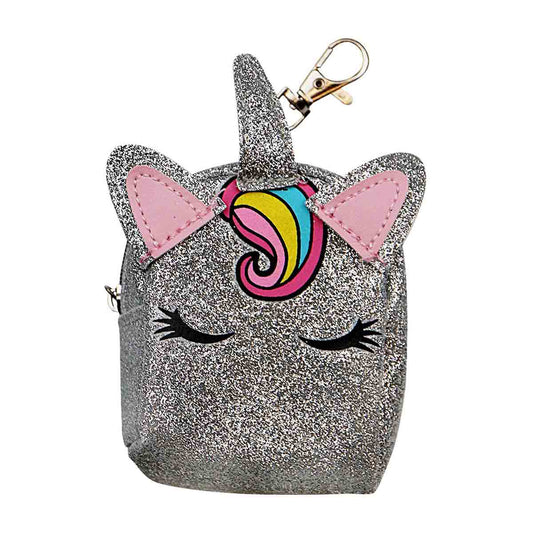 Novelty Glitter Mini Purse Keychains, Assorted