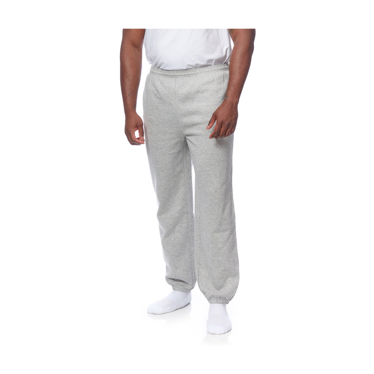 Men's Heather Grey Sweatpants, Size Small
