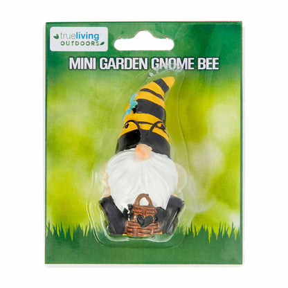 Trueliving Outdoors Mini Garden Gnome Bee, Assorted