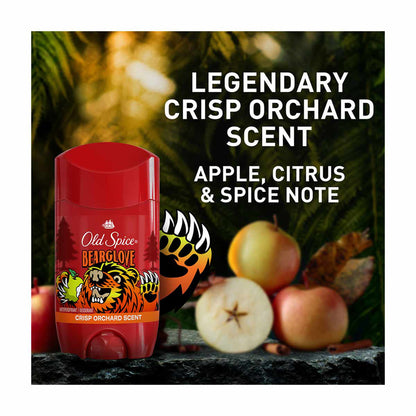 Old SpiceLong Lasting Antiperspirant and Deodorant for Men, Bearglove, Crisp Orchard Scent, 6 oz, 2 pk