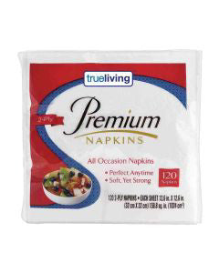 True Living 2-Ply Premium Napkins, 120 ct