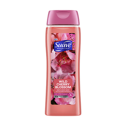 Suave Essentials Body Wash, Wild Cherry Blossom, 18 fl oz