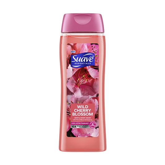 Suave Essentials Body Wash, Wild Cherry Blossom, 18 fl oz