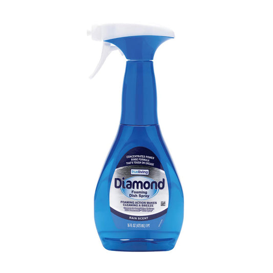 True Living Diamond Foaming Dish Spray, Rain Scent, 16 fl oz