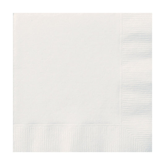 6.5" White Paper Napkins, 20 ct