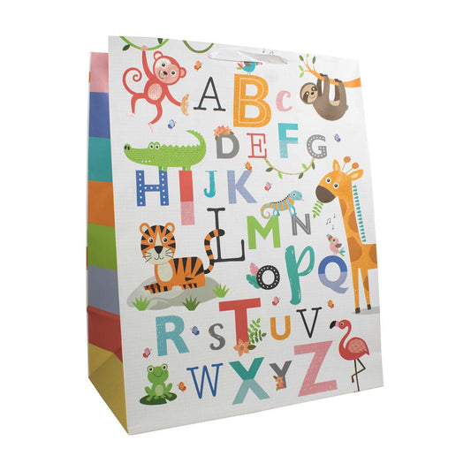 Alphabet Printed Gift Bag