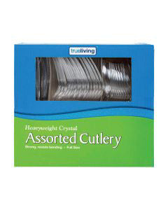 True Living Assorted Crystal Cutlery, 102 ct