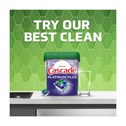 Cascade Platinum + Oxi ActionPacs Dishwasher Detergent, Fresh Scent, 30 ct
