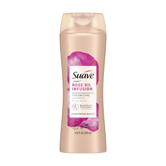 Suave Rose Oil Infusion Volumizing Shampoo, 12.6 fl oz