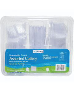 True Living Assorted Crystal Cutlery, 192 ct