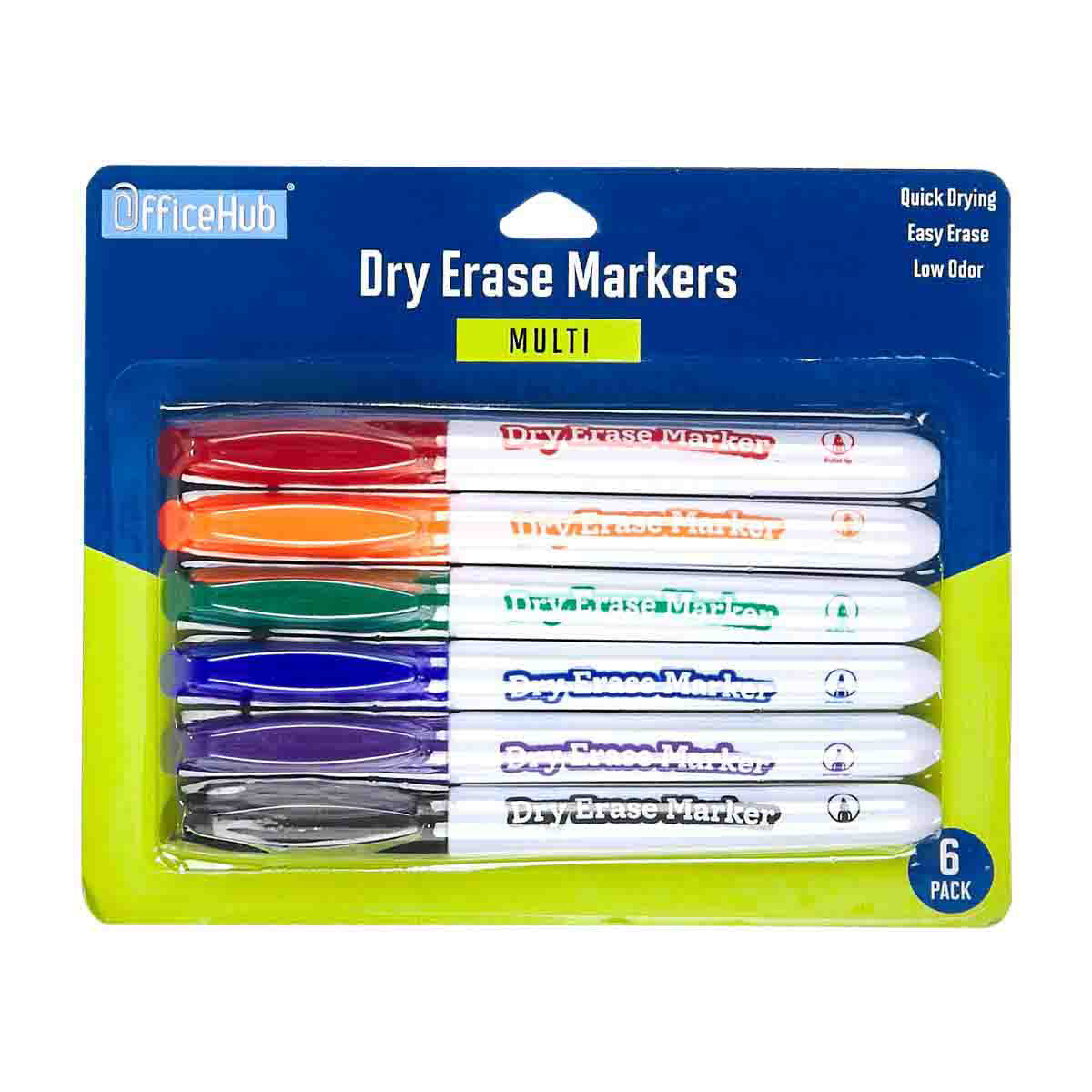 OfficeHub Dry Erase Markers, 6 ct