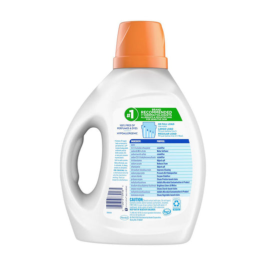 all Liquid Laundry Detergent with Advanced OXI Stain Removers and Whiteners, Free Clear, 88 oz - 49 Loads